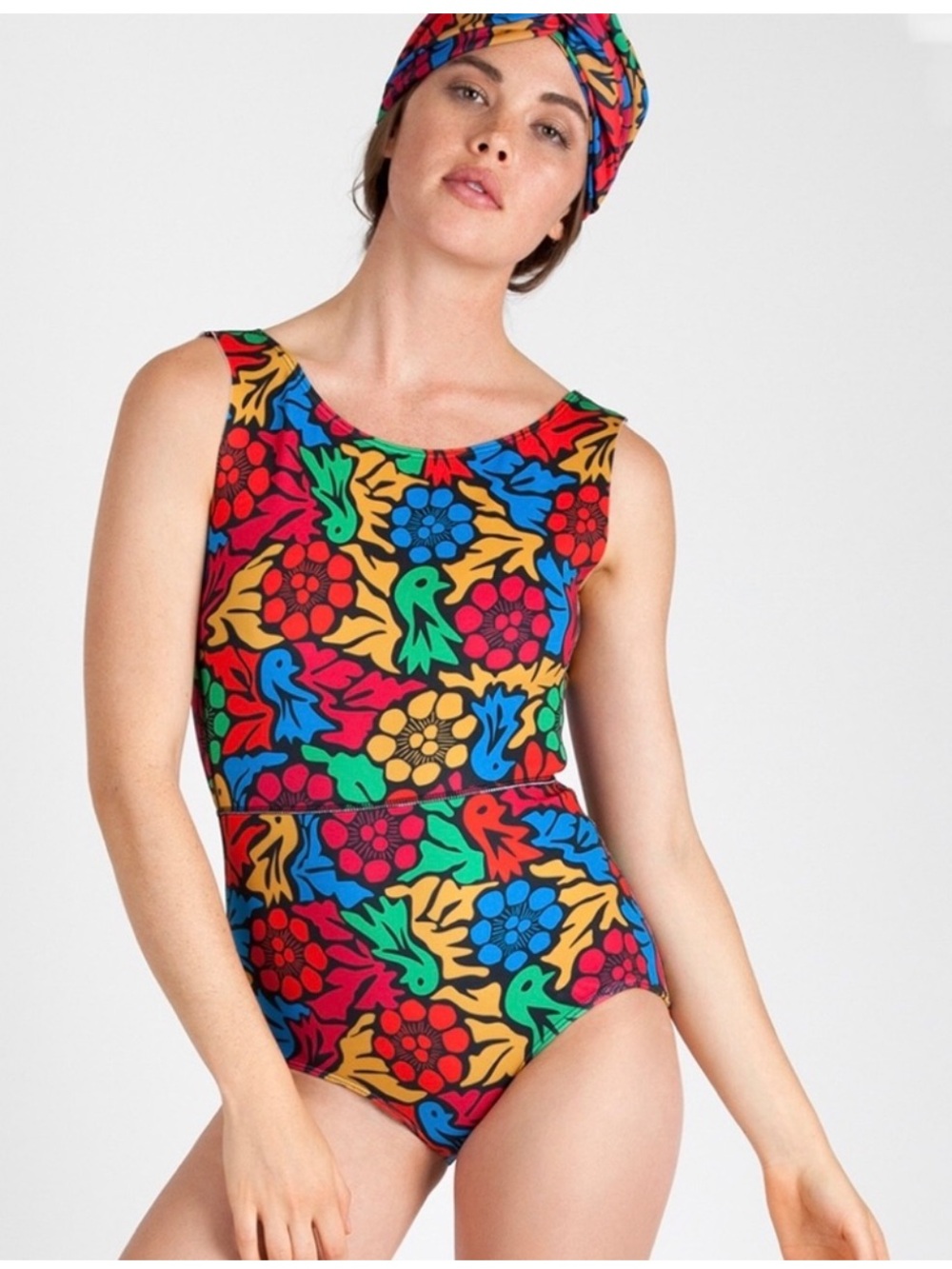 Seea Lido C Skin Neoprene One-Piece Swimsuit Surf Suit Baja Print Medium